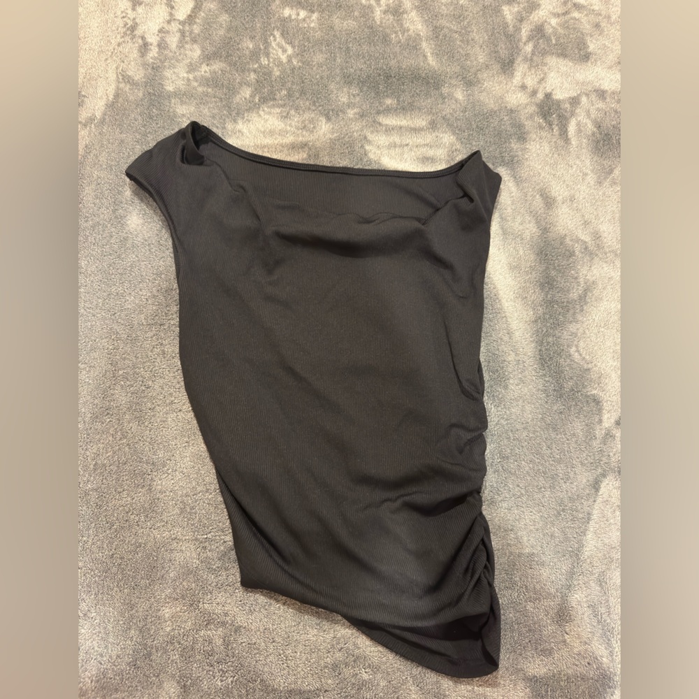 Cider Black Asymmetrical Top